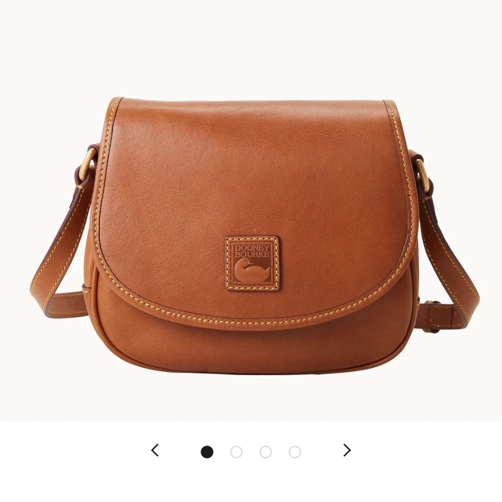 ISO Dooney & Bourke Saddle Crossbody Bag Natural